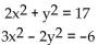 Solve the system. - 