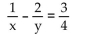 Solve the system. -   