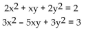 Solve the system. - 
