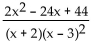 Find the partial fraction decomposition. - 