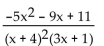 Find the partial fraction decomposition. - 