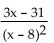 Find the partial fraction decomposition. - 