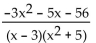 Decompose into partial fractions. - 