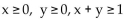 Find the specified maximum and / or minimum. -Find the minimum of P(x, y) = 25x + 23y + 9 subject to