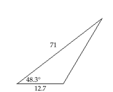 <strong>Approximate the area of the triangle to the nearest tenth. </strong> A) 336.6 B) 345.9 C) 351.7 D) 332.4