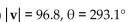 Find the component form for the vector with the given magnitude and direction angle . Round values to the nearest tenth. -