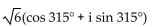 Write the complex number in the form a + bi. - 