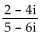 Perform the operation using trigonometric form. Write the answer in the form a + bi - 
