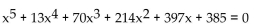 Solve the equation. Write the answer in a + bi form. - 