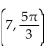 Change the polar coordinates to rectangular coordinates (x, y). -