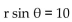 For the given polar equation, write an equivalent rectangular equation. -