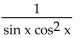 <strong>Write the expression in terms of sines and/or cosines, and then simplify. sec x + csc x</strong> A) B) C) cos x - sin x D)