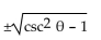 <strong>Express the given trigonometric function in terms of the indicated function. sin in terms of csc </strong> A) B) C) D)