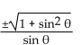 <strong>Express the given trigonometric function in terms of the indicated function. tan in terms of sin </strong> A) B) C) D)