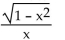 <strong>Find an equivalent algebraic expression for the given composition. cot(arccos(x))</strong> A) B) C) D)