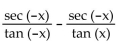 <strong>Use odd and even identities to simplify the expression. </strong> A) 0 B) -2 csc x C) -2 sin x D) 2 csc x
