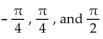 <strong>Show that the equation is not an identity by listing the value(s) of the variable from among for which the equation is false. tan(-y) = tan y</strong> A) B) C) D)