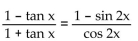 For the following equation, graph on the same screen on your calculator. From the graphs, make a conjecture as to whether the equation is an identity. If so, prove your conjecture. -