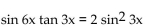 For the following equation, graph on the same screen on your calculator. From the graphs, make a conjecture as to whether the equation is an identity. If so, prove your conjecture. -