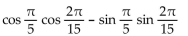 Simplify the expression by using a sum or difference identity. -