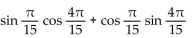 Simplify the expression by using a sum or difference identity. -s