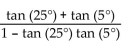 Use trigonometric identities to find the exact value. - 
