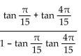Use trigonometric identities to find the exact value. -  1