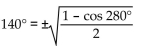 Determine whether the positive or negative sign makes the equation correct. -sin