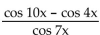 Identify the equation as either an identity or not. - = 2 cos 2x