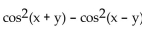 Identify the equation as either an identity or not. -sin 2x sin 2y =