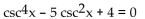 Find all values of x in the interval [0°, 360°) that satisfy the equation. Round approximate answers to the nearest tenth of a degree. -