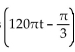 Solve the problem. -The output voltage for an AC generator is approximated by v = 156 cos Find the smallest positive value of t for which the output is 76 volts.