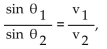 Solve the problem. -Snell's Law states that   where   are the speeds at which light travels through two different mediums, and   are the angles of incidence and refraction respectively. Find the angle of refraction if   and the angle of Incidence is 30°. Give your answer in degrees to the nearest hundredth.