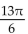 <strong>Convert the degree measure to radian measure. Give the exact answer. 390°</strong> A) B) C) D)
