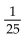 <strong>Evaluate the exponential expression. </strong> A) -25 B) C) 25 D)