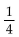 <strong>Find the function value. Let f(x) = . Find f(-1).</strong> A) B) 4 C) D) -4