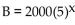 <strong>Solve the problem. The number of bacteria growing in an incubation culture increases with time according to where x is time in days. Find the number of bacteria when x = 0 and x = 4.</strong> A) 2000; 6,250,000 B) 2000; 40,000 C) 10,000; 1,250,000 D) 2000; 1,250,000