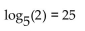 <strong>Write the equation as an equivalent logarithmic equation. </strong> A) B) C) D)