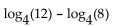 Rewrite the expression as a single logarithm. - 