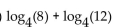 Rewrite the expression as a single logarithm. - 