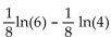 Rewrite the expression as a single logarithm. - 