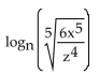 Rewrite the expression as a sum or difference of logarithms or multiples of logarithms. -