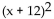 <strong>Write the quadratic function in the form y = + k. y = + 12x</strong> A) - 144 B) + 12 C) - 36 D) + 6