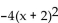 <strong>Identify the vertex of the parabola. f(x) = - - 6</strong> A) (-2, -6) B) (2, -6) C) (-2, 6) D) (2, 6)