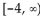 <strong>From the graph of the parabola, determine whether the parabola opens upward or downward, and find the vertex, axis of symmetry, and range of the function. Find the maximum or minimum value of the function and the intervals on which the function is increasing or decreasing. </strong> A) min -4, dec B) , min -2, dec C) min -4, dec D)