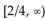 <strong>Give the interval where the function increases or decreases, as requested. f(x) = + 2 decreases</strong> A) B) C) D)