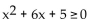 <strong>Solve the quadratic inequality by graphing an appropriate quadratic function.  </strong> A)   B) [-5, -1] C)   D)   <div style=padding-top: 35px> 