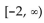<strong>Solve the quadratic inequality by graphing an appropriate quadratic function.  </strong> A)   B)   C)   D) [-4, -2] <div style=padding-top: 35px> 