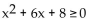 <strong>Solve the quadratic inequality by graphing an appropriate quadratic function.  </strong> A)   B)   C)   D) [-4, -2] <div style=padding-top: 35px> 