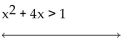 Solve the inequality. State the solution set in interval notation and graph it. -